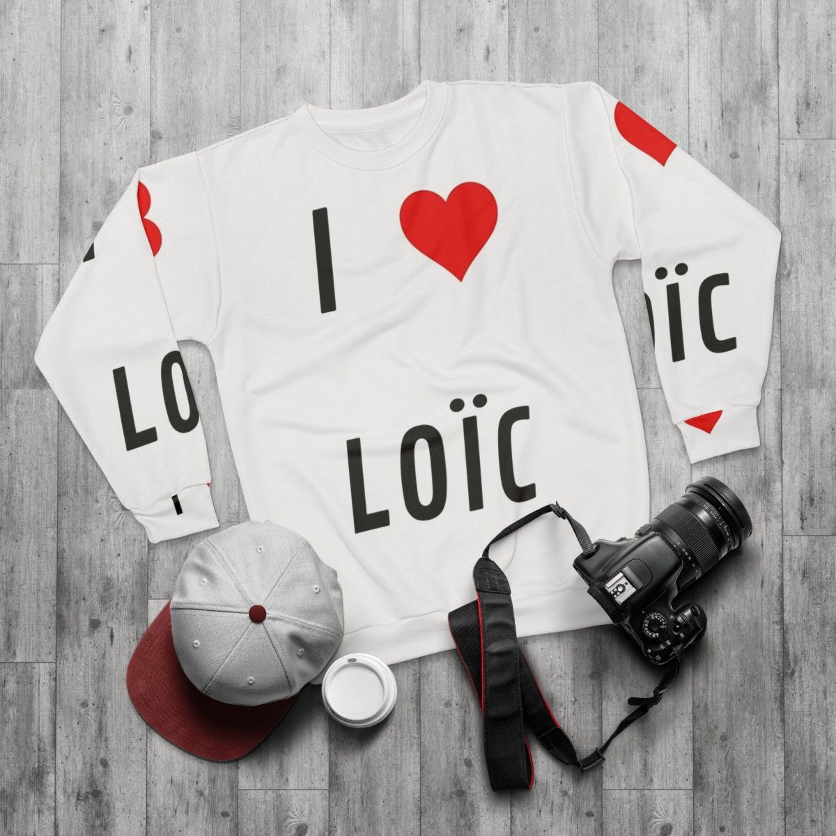 I Love Loïc Sweatshirt - flat lay