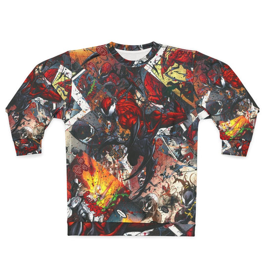 Carnage Comic Book Collage Sweatshirt