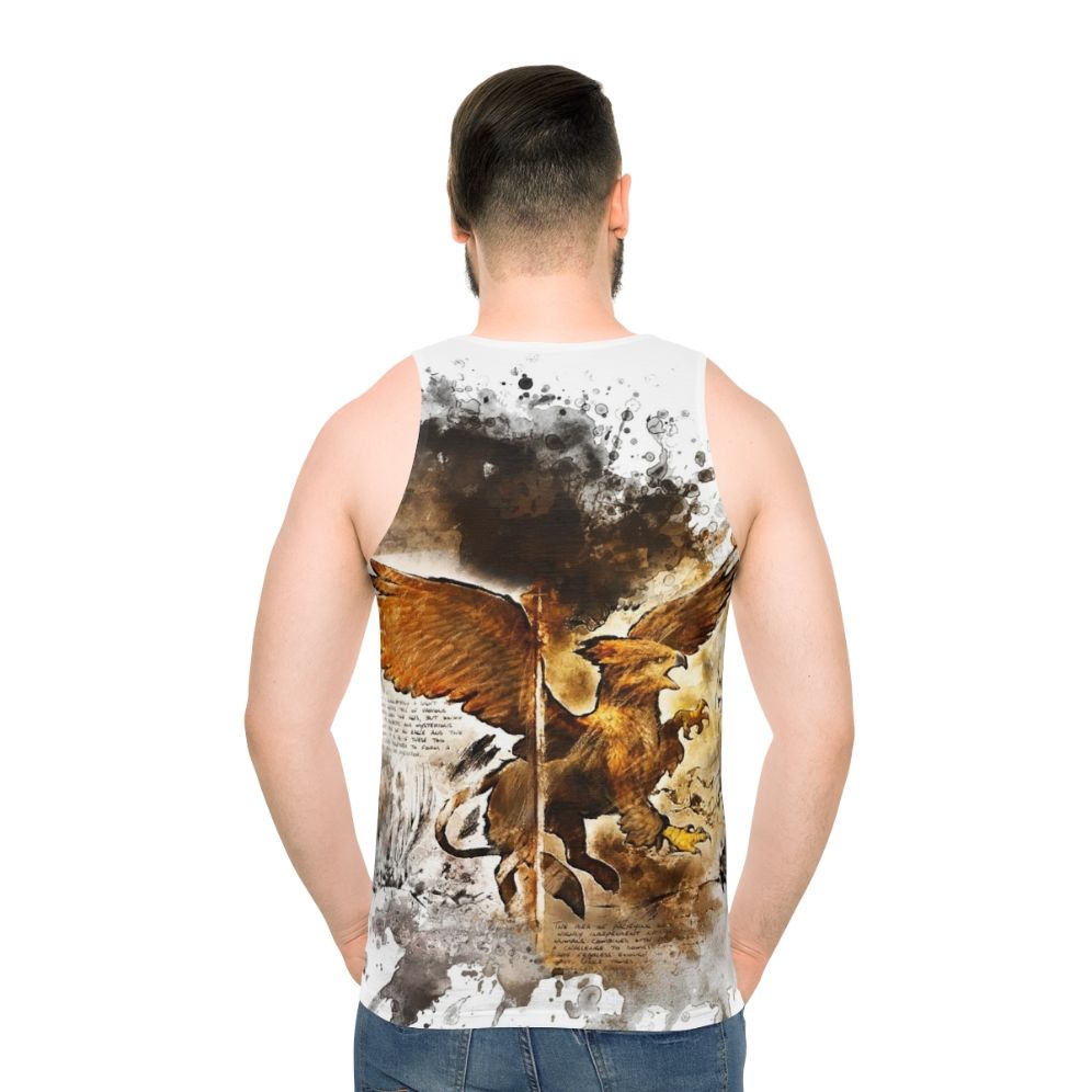 Griffin Unisex Tank Top - men back