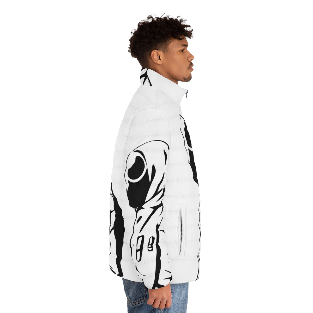 Squid Game Inspired Puffer Jacket, Comfortable Streetwear Outfit - men side right