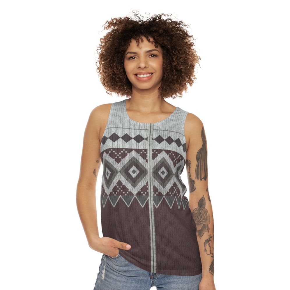 Inspired by Derek Jumper No. 1 Unisex Comedy Tank Top - women