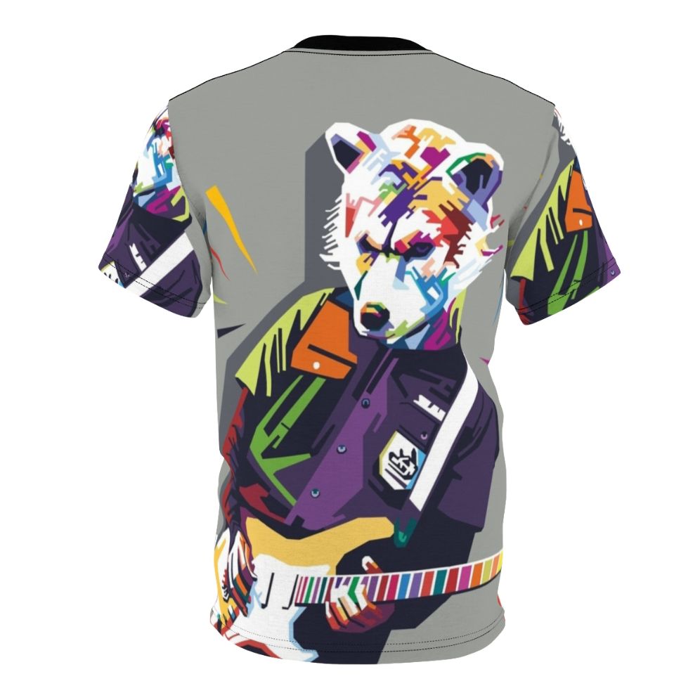 Man with a Mission inspired t-shirt featuring a vibrant pop art design - Back