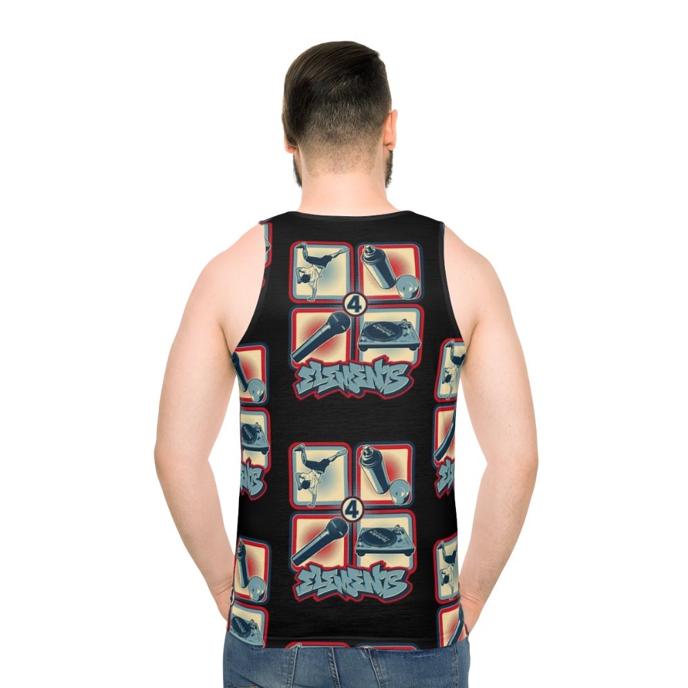 Elements of Hip Hop Unisex Tank Top - men back