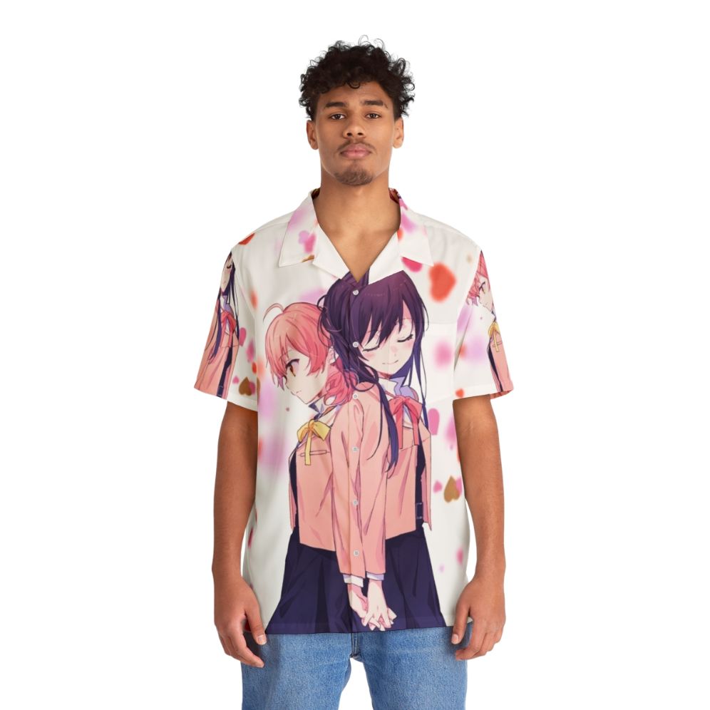 Bloom Into You Yagate Kimi Ni Naru Anime Hawaiian Shirt - People Front