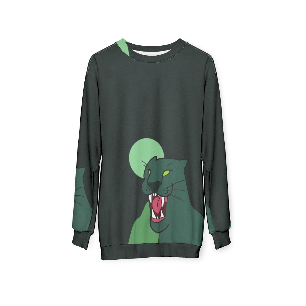 Puma Dark Green Gravity Falls Sweatshirt - hanging