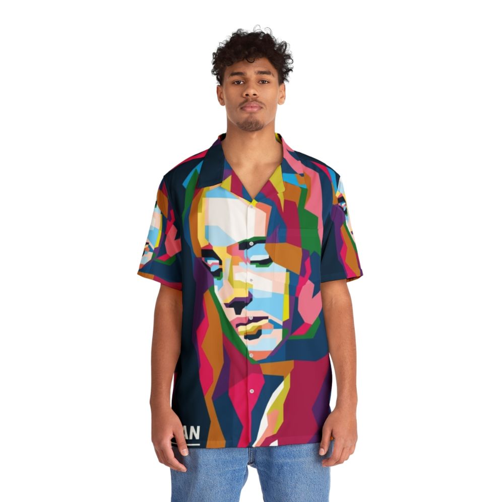 Abstract Geometric Joan Baez WPAP Hawaiian Shirt - Lifestyle