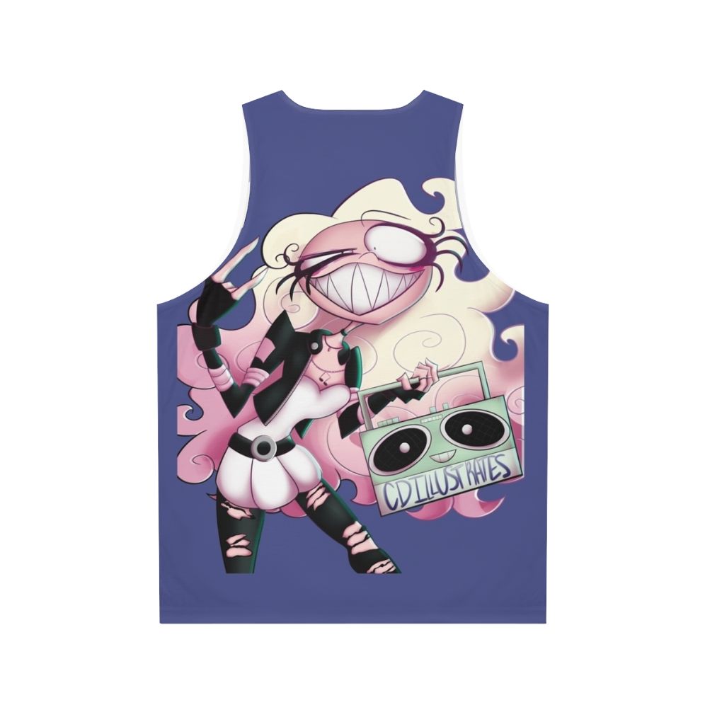 Unisex rock music graphic tank top - Back