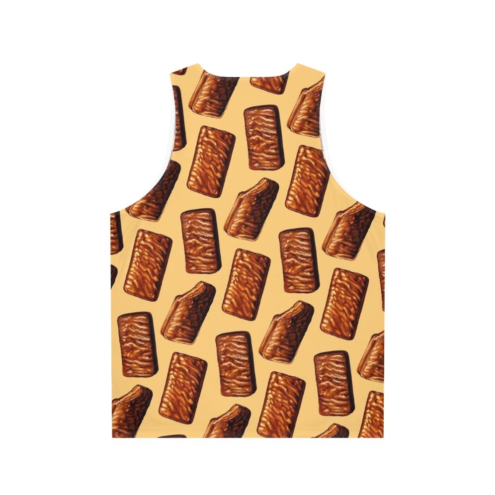 Unisex tank top with Australian Tim Tam biscuit pattern - Back