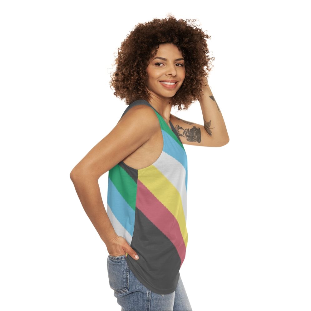 Disability Pride Unisex Tank Top - women side