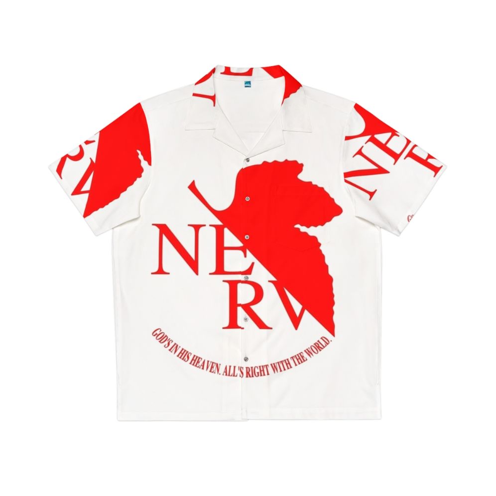 Nerv Logo Neon Genesis Evangelion Anime Hawaiian Shirt