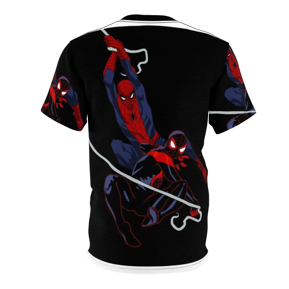 Superhero-inspired AOP T-Shirt featuring spider-man, spider-verse, and spider-punk designs - Back