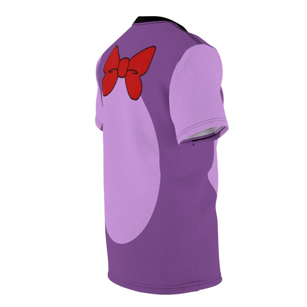 Fnaf Bonnie Cosplay Inspired T-shirt featuring the iconic purple rabbit character from Five Nights at Freddy's - men right