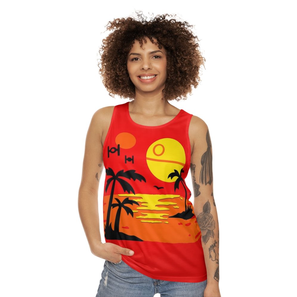 Unisex imperial beach party tank top - women