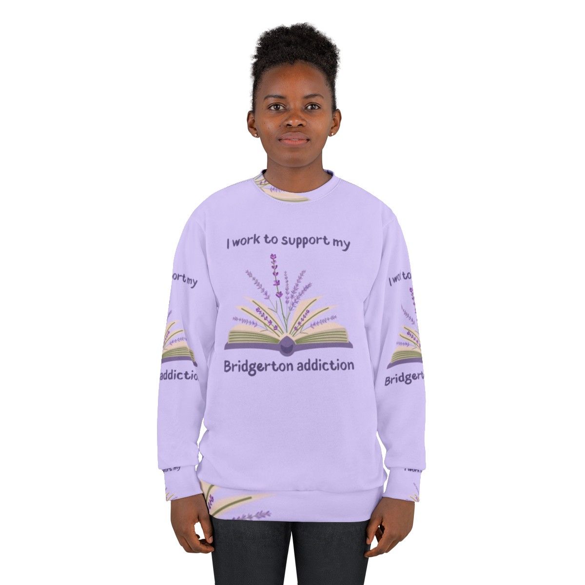 Bridgerton themed sweatshirt with floral design - women