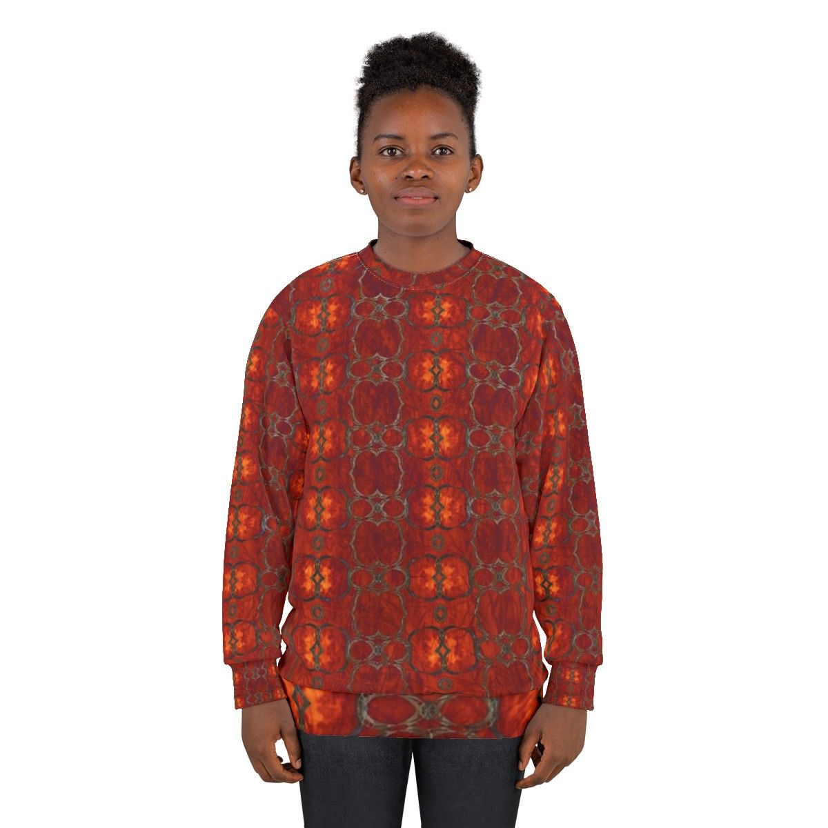 Bold African Tribal Pattern Sweatshirt - women