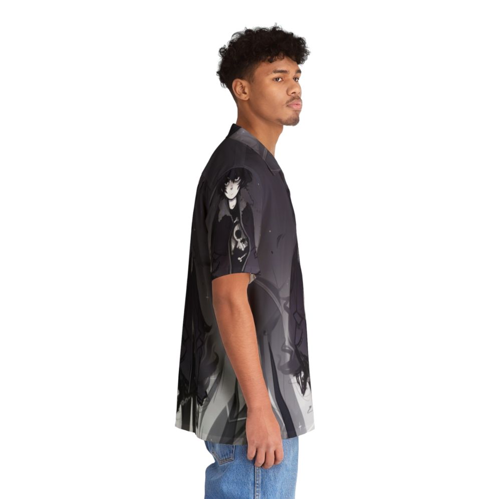 Nico Di Angelo Hawaiian Shirt with Shadow Control Design - People Pight