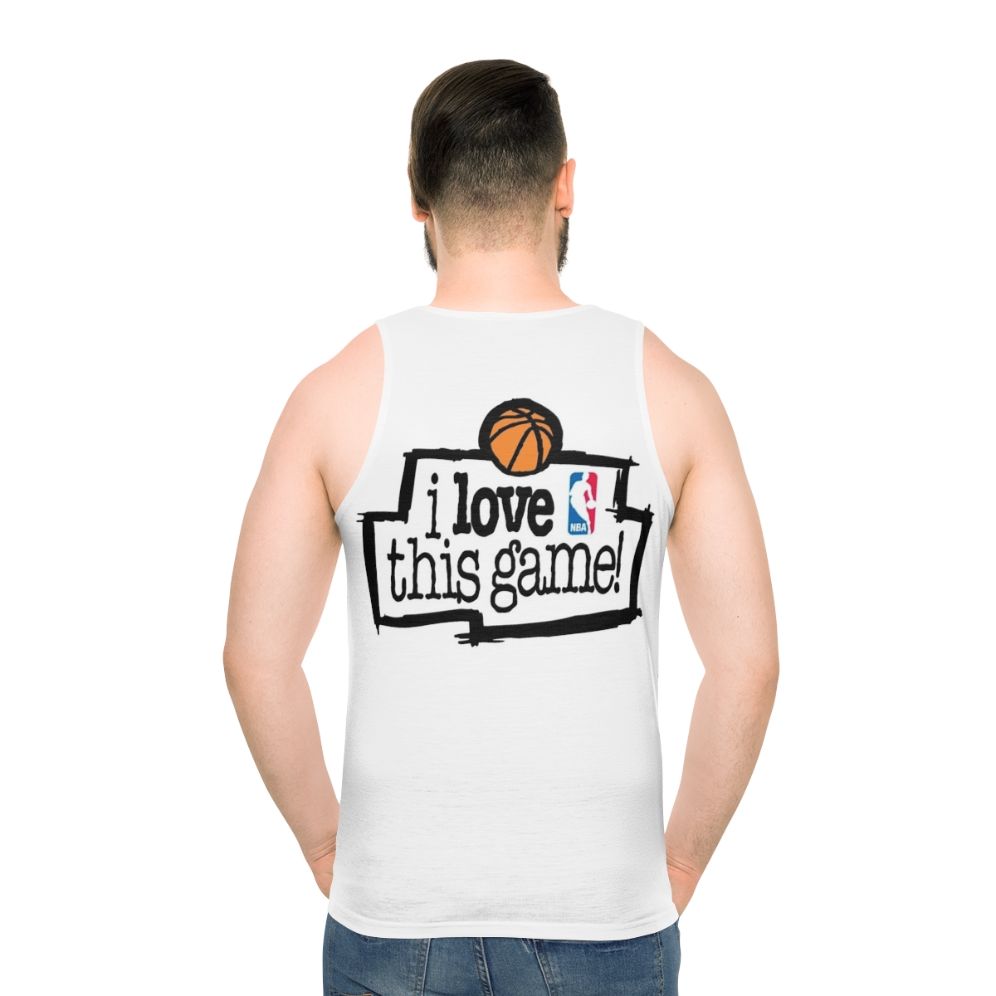 Unisex 'I Love This Game' Graphic Tank Top - men back