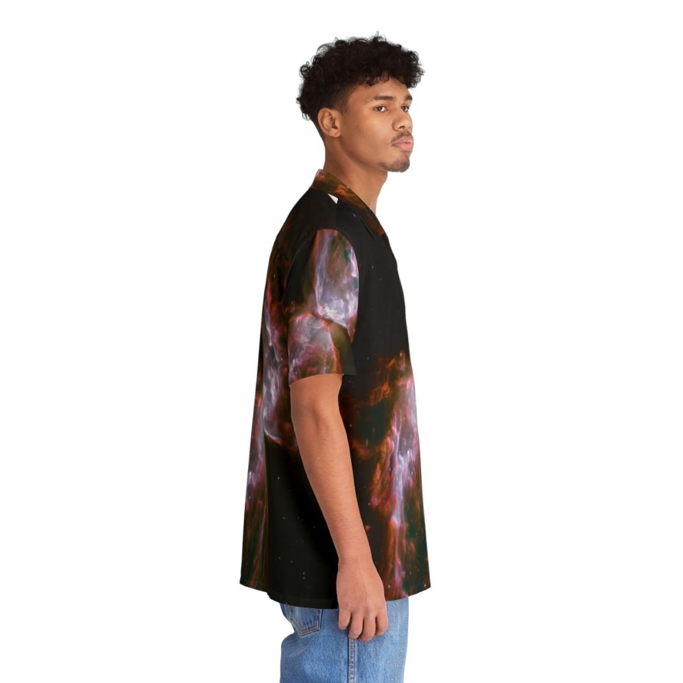 Butterfly Nebula Hawaiian Shirt with Space Imagery - People Pight