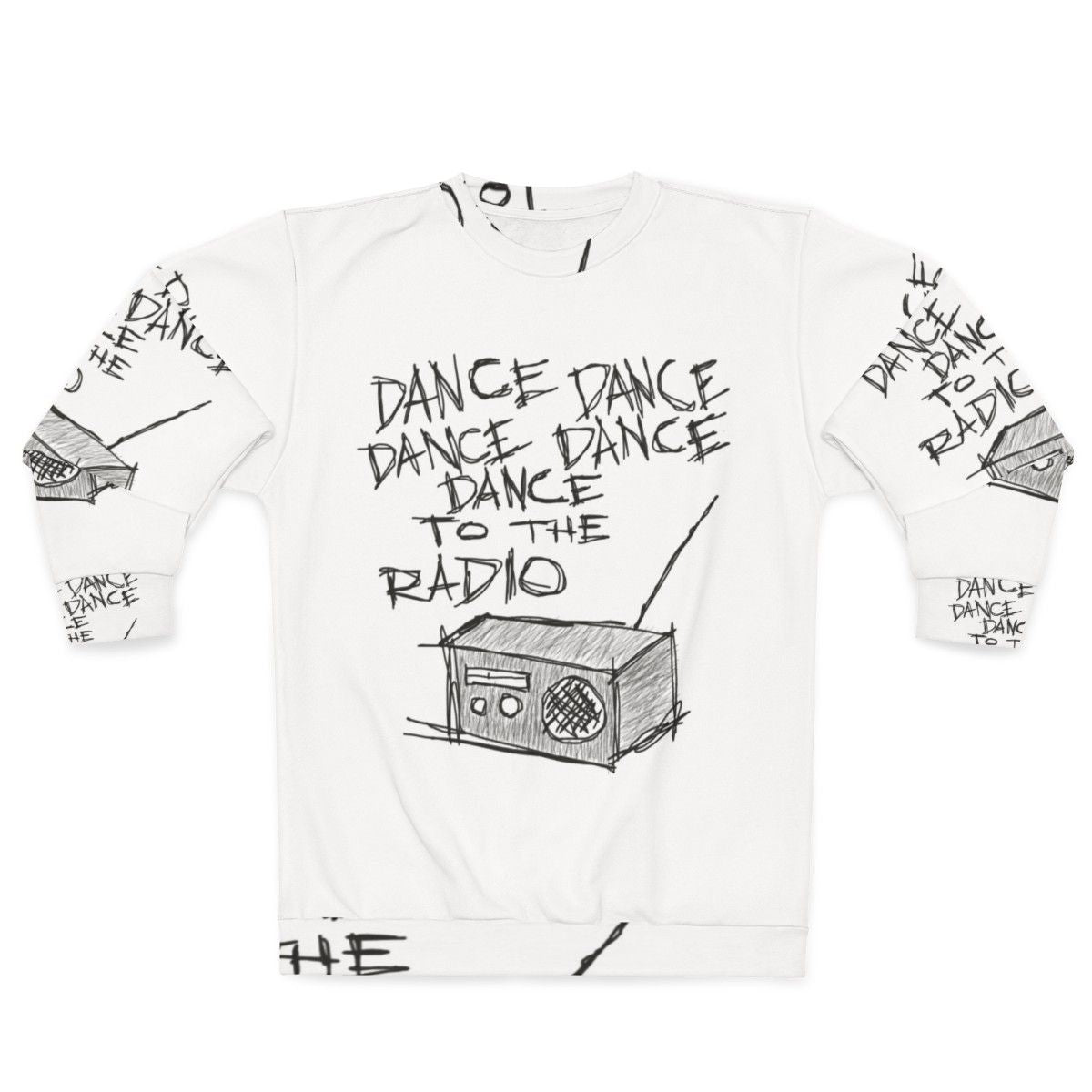 Joy Division and New Order Inspired Dance to the Radio Sweatshirt