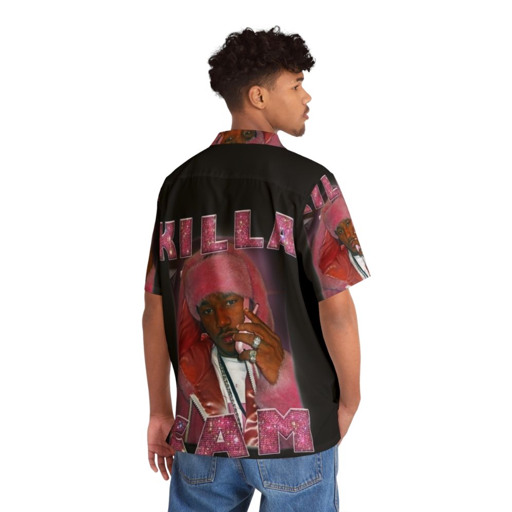 Vintage Hawaiian shirt with Killa Cam Cam 39 Ron Bootleg Tee design - People Back