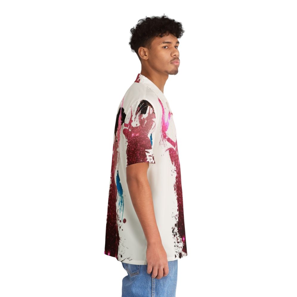 Spirit Animal Hawaiian Shirt with tropical print and gaming references - People Pight