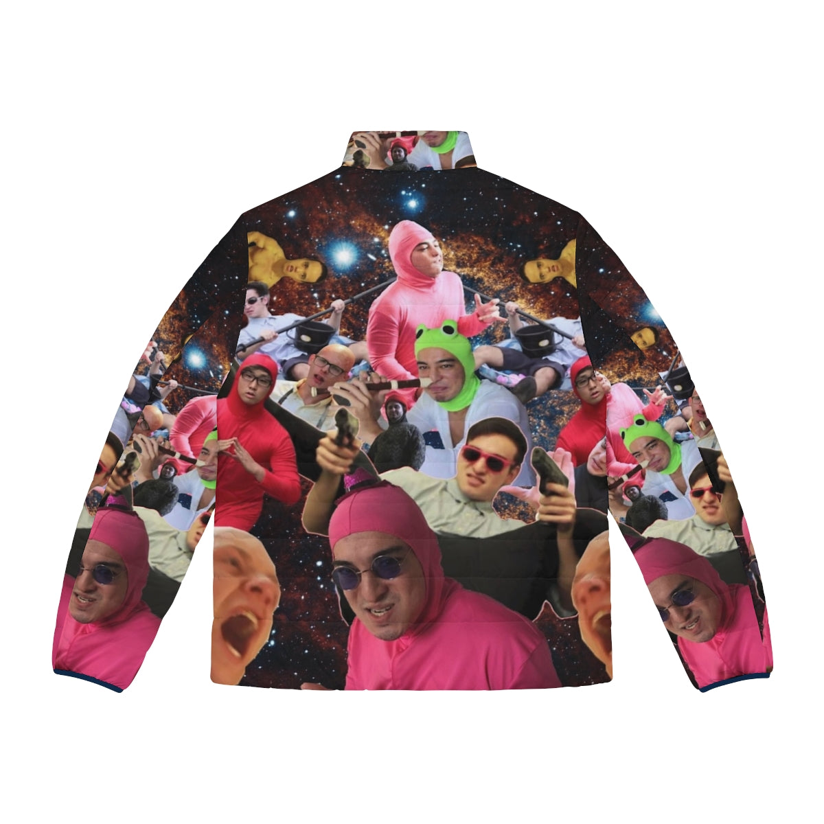 Filthy Frank Puffer Jacket - Graphic design featuring popular YouTube personalities - Back