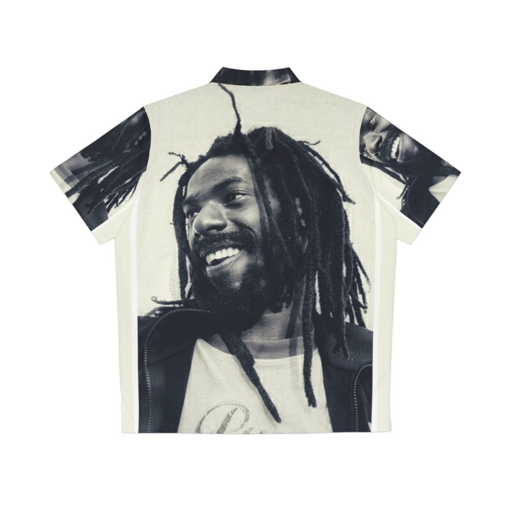 Buju Banton Hawaiian shirt with retro reggae music style - Back