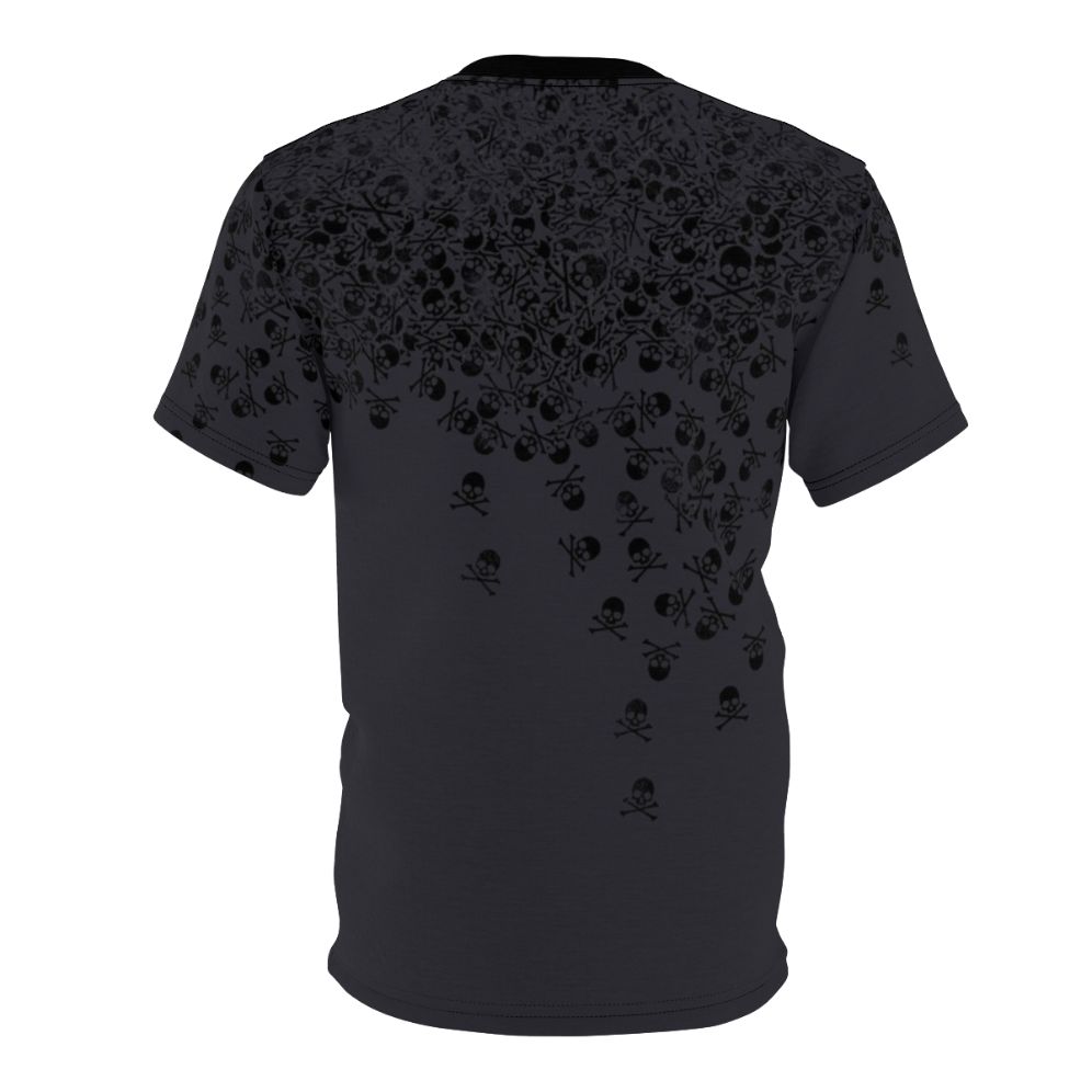 Noctis-themed t-shirt with a skull and crossbones design for Final Fantasy fans and gamers. - Back