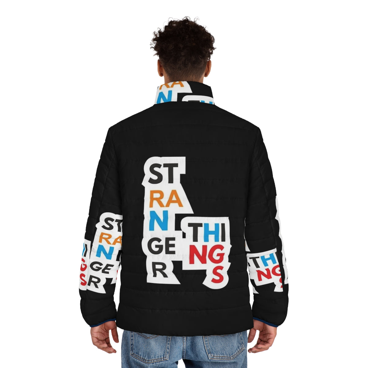 Stranger Things Puffer Jacket - Stylish Outerwear for Sci-Fi Fans - men back