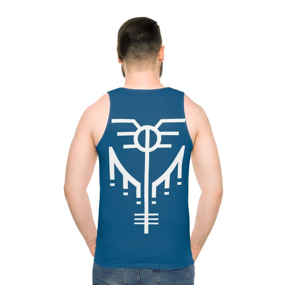 Valkyrie Insignia Unisex Tank Top - men back