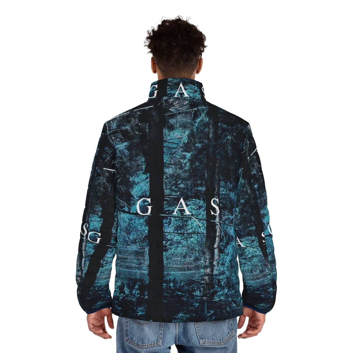 Gas Narkopop Puffer Jacket featuring ambient, experimental sound design - men back