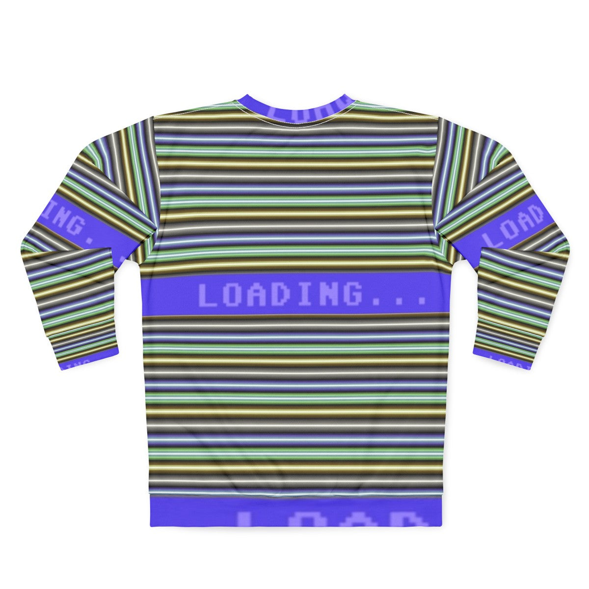 Commodore 64 Raster Bars Retro Sweatshirt - Back