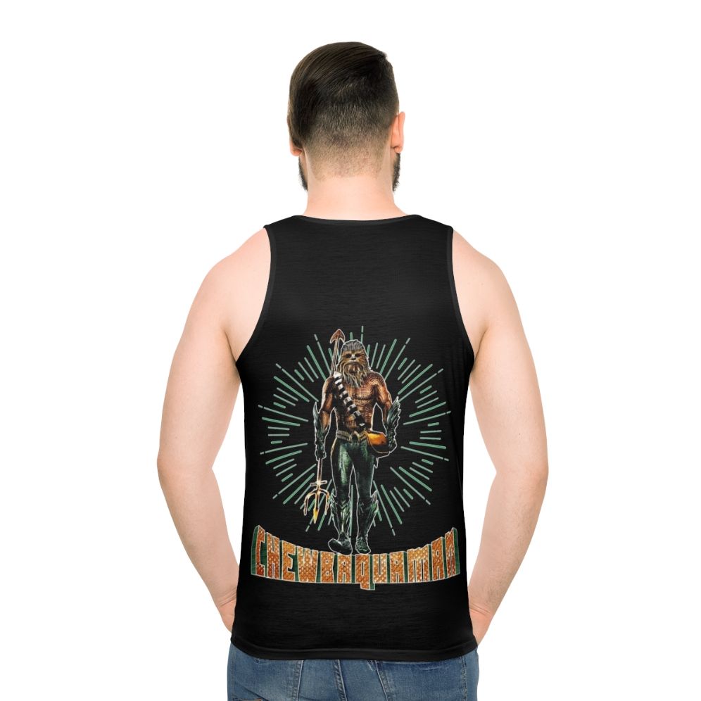 Chewbaquaman sci-fi unisex tank top - men back