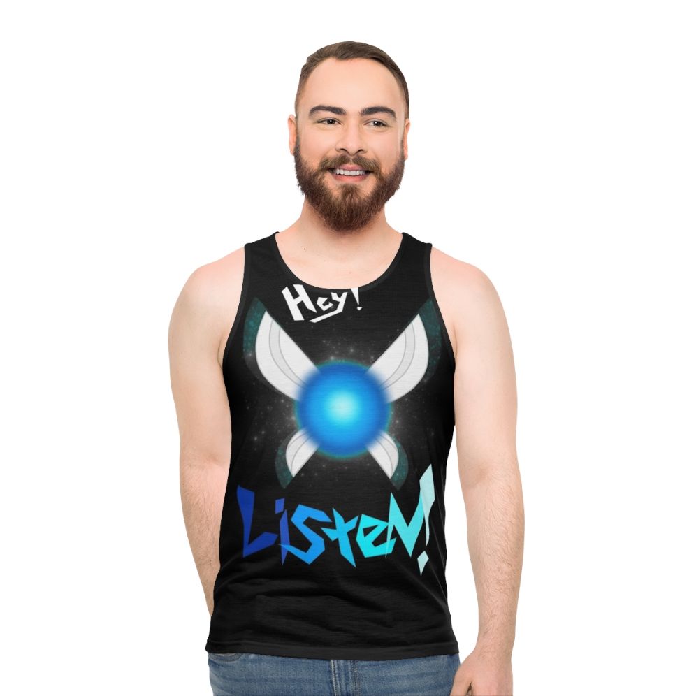 "The Legend of Zelda Navi 'Hey Listen' Unisex Tank Top" - men