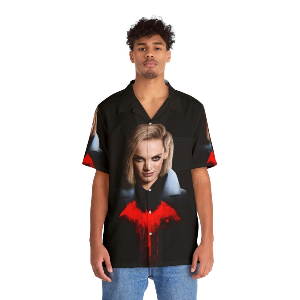 Batwoman Alice Hawaiian Shirt - DC Superhero and Supervillain Fashion - People Front