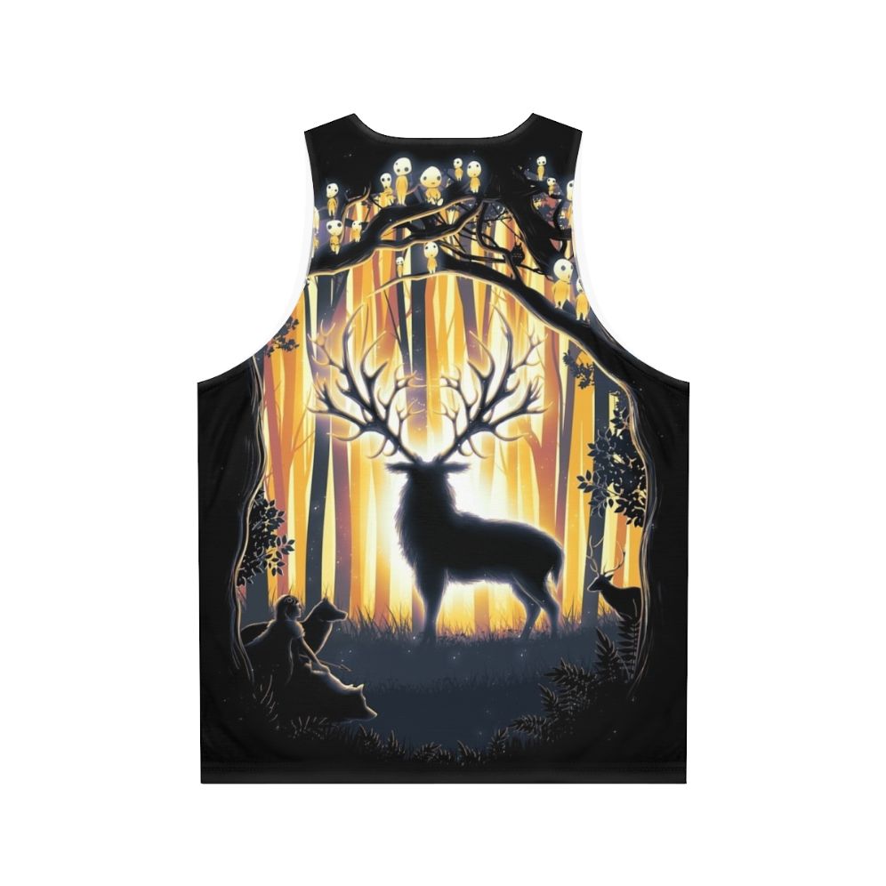 Deer God Master of the Forest Unisex Tank Top - Back