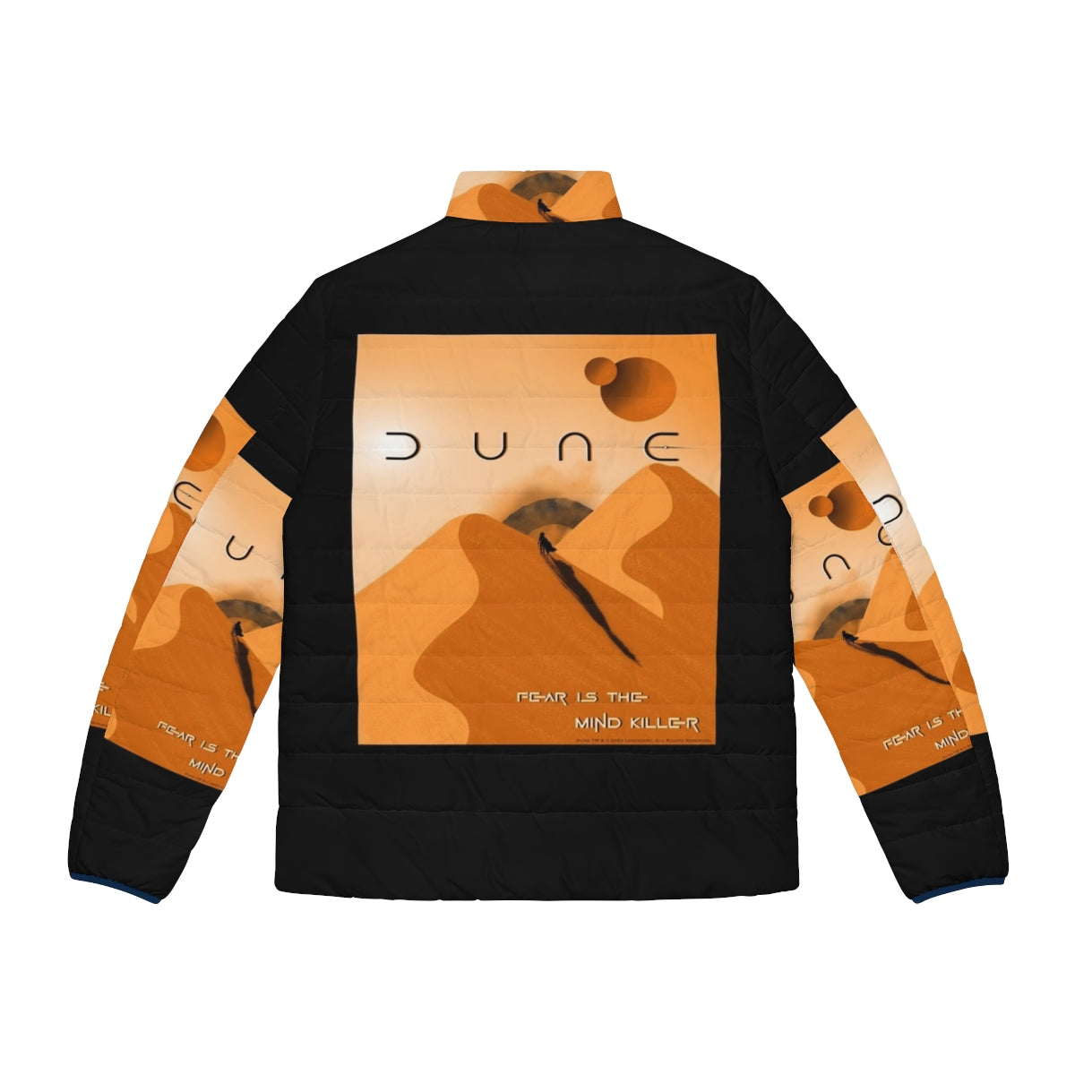 Dune Arrakis Puffer Jacket 2 - Science Fiction Inspired Fan Art - Back