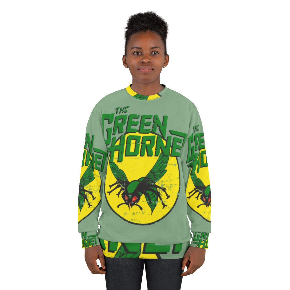 Vintage Green Hornet Sweatshirt with Bruce Lee - women