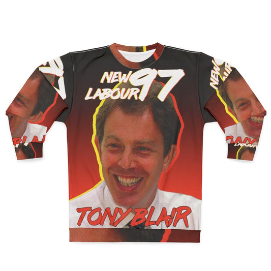 Vintage Style Tony Blair 1997 Labour Party Sweatshirt