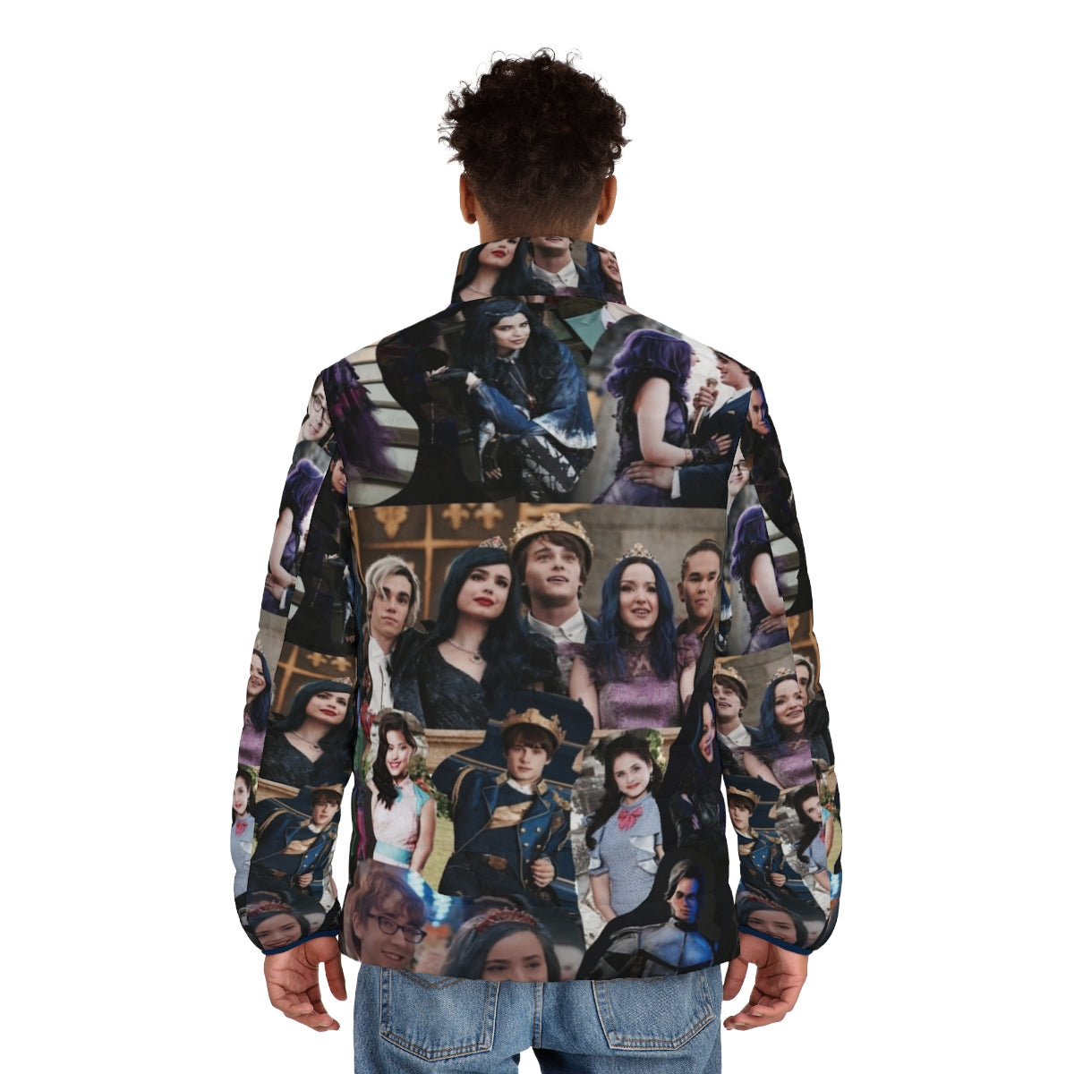 Descendants Collage Puffer Jacket featuring Disney characters - men back