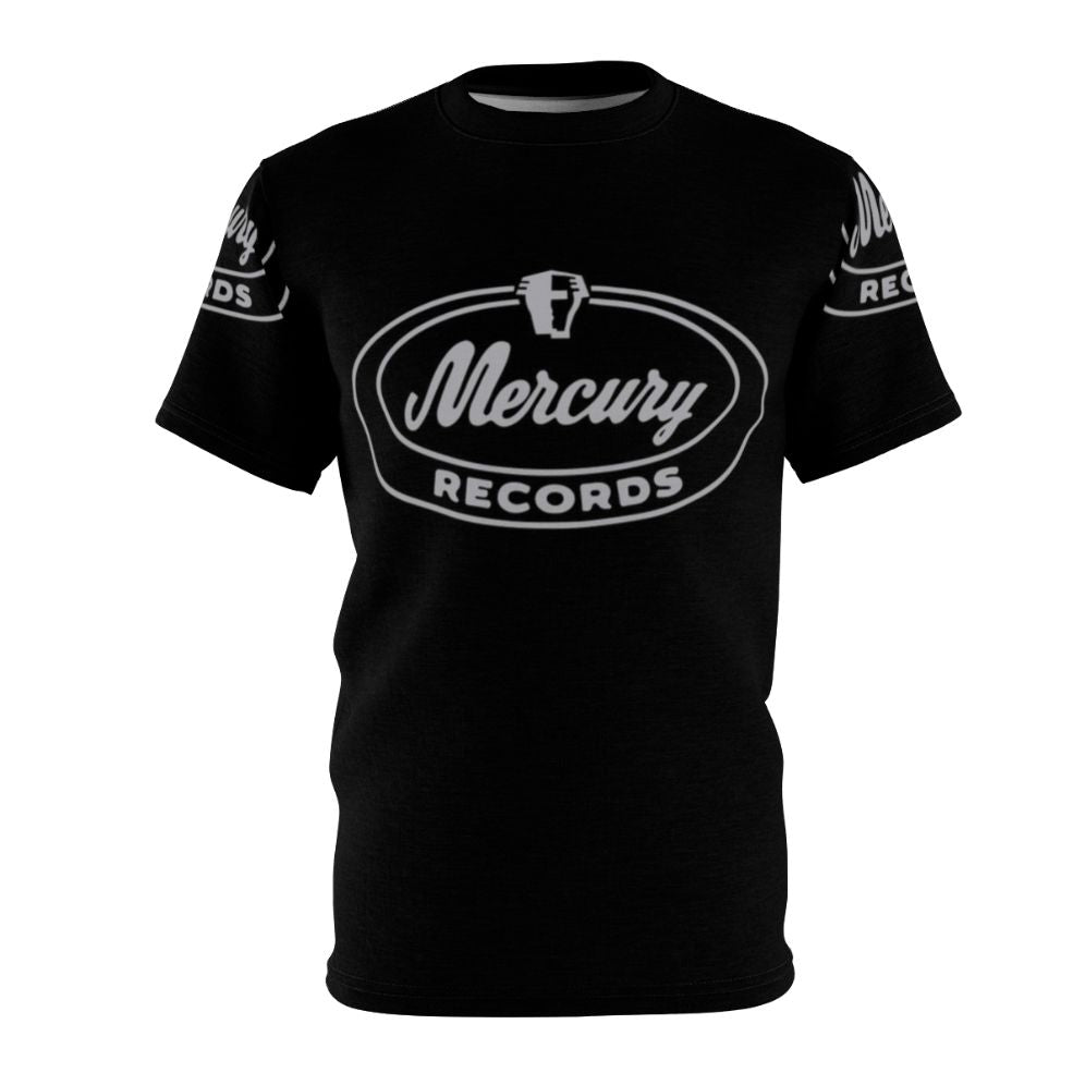 Retro-style t-shirt featuring the iconic Mercury music label logo