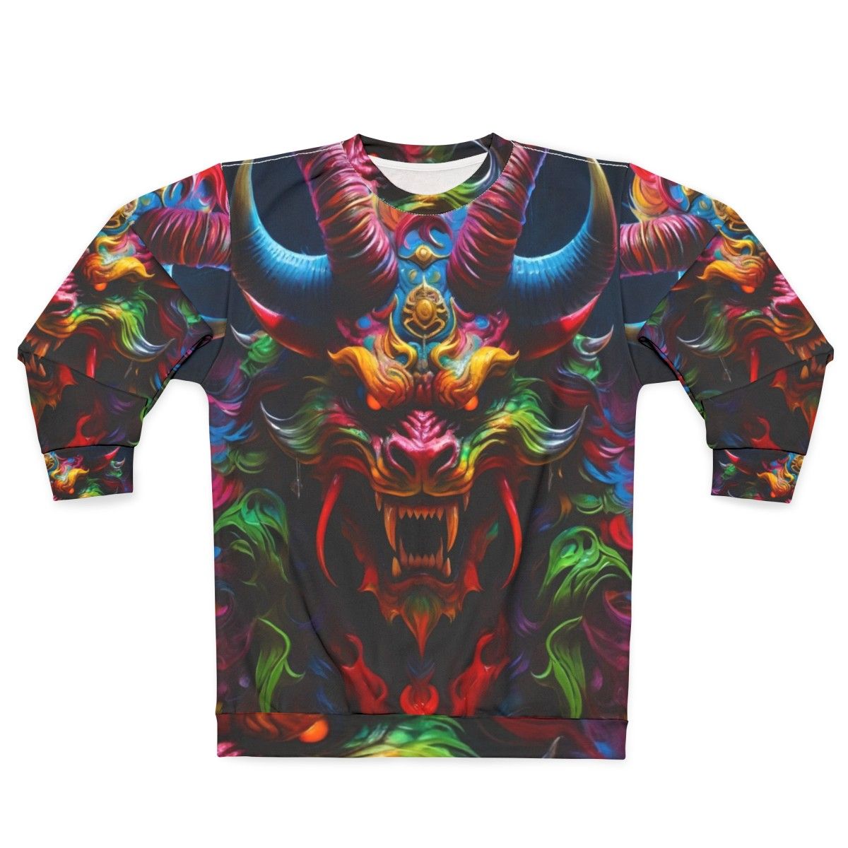 Demon dragon Japanese style tattoo sweatshirt