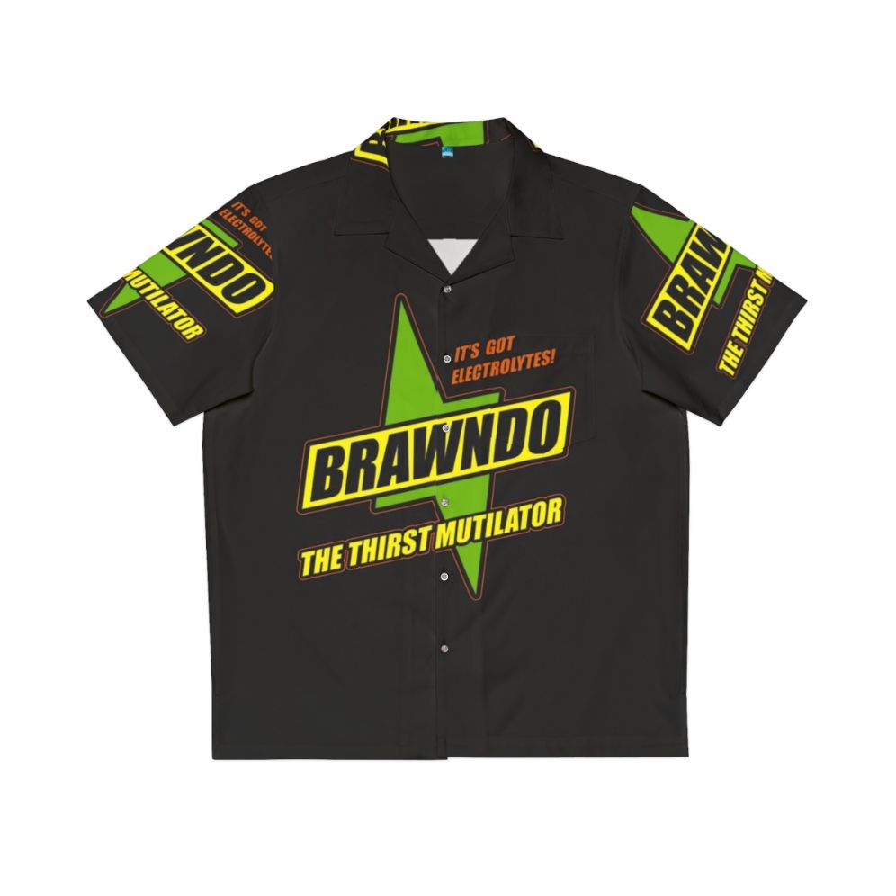 Brawndo Hawaiian Shirt - Idiocracy Inspired Comedy Apparel