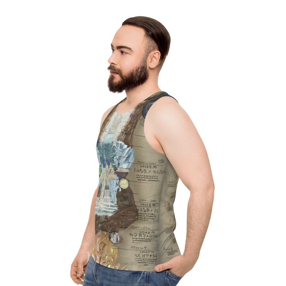 Made in Abyss Abyss Chart Unisex Anime Tank Top - men side