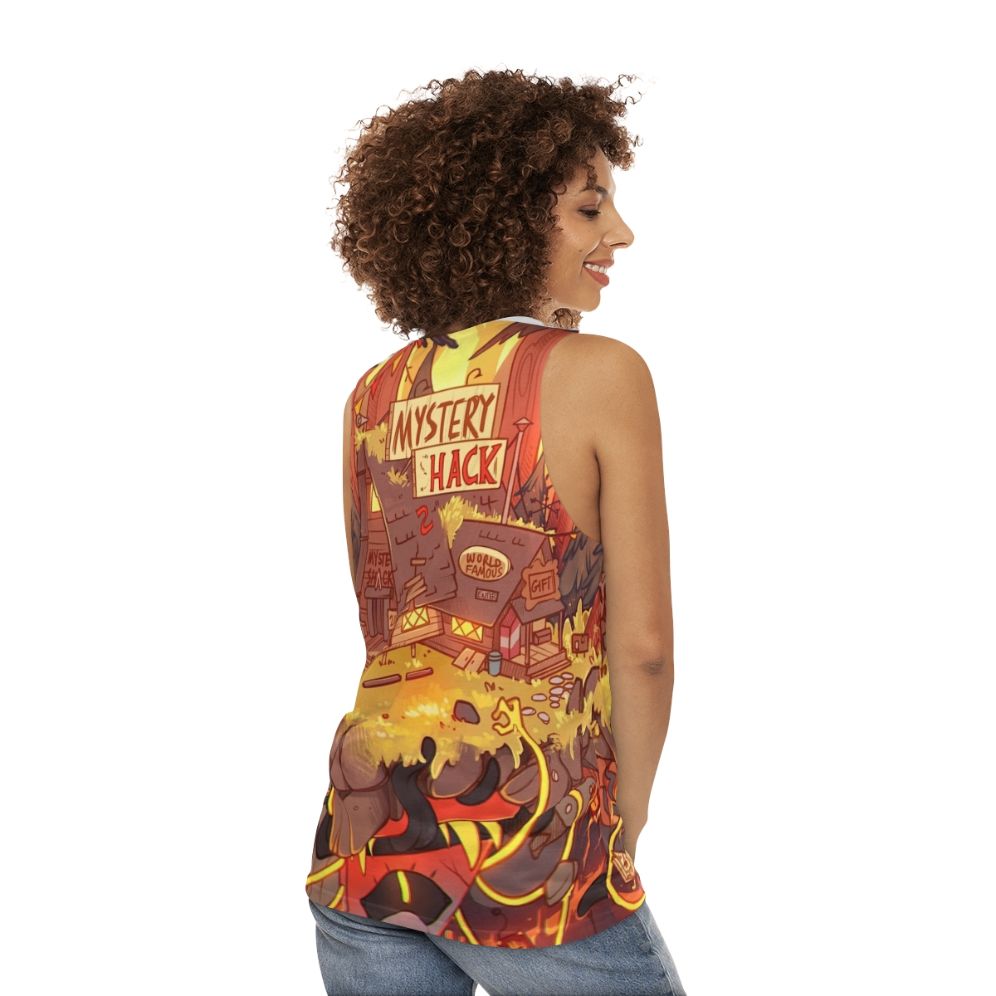 Weirdmageddon Unisex Tank Top Featuring Bill Cipher - women back