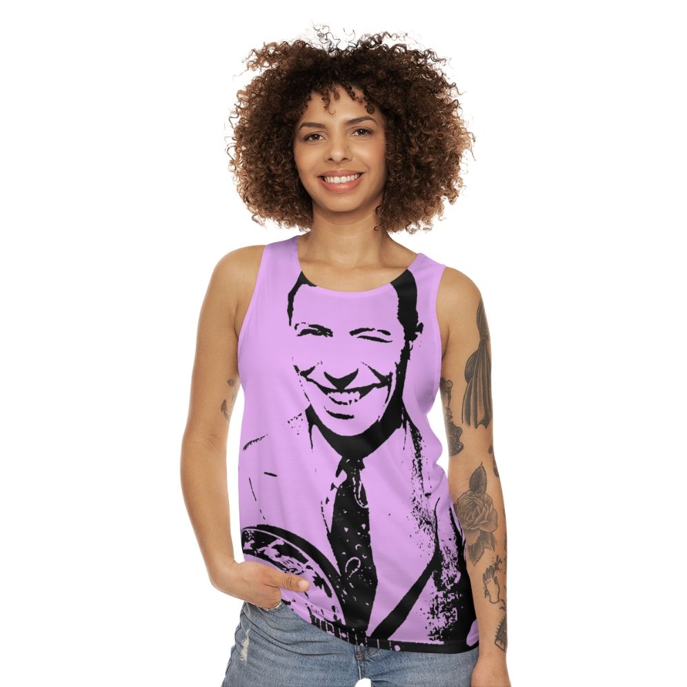 Vintage Ukulele King George Formby Unisex Tank Top - women