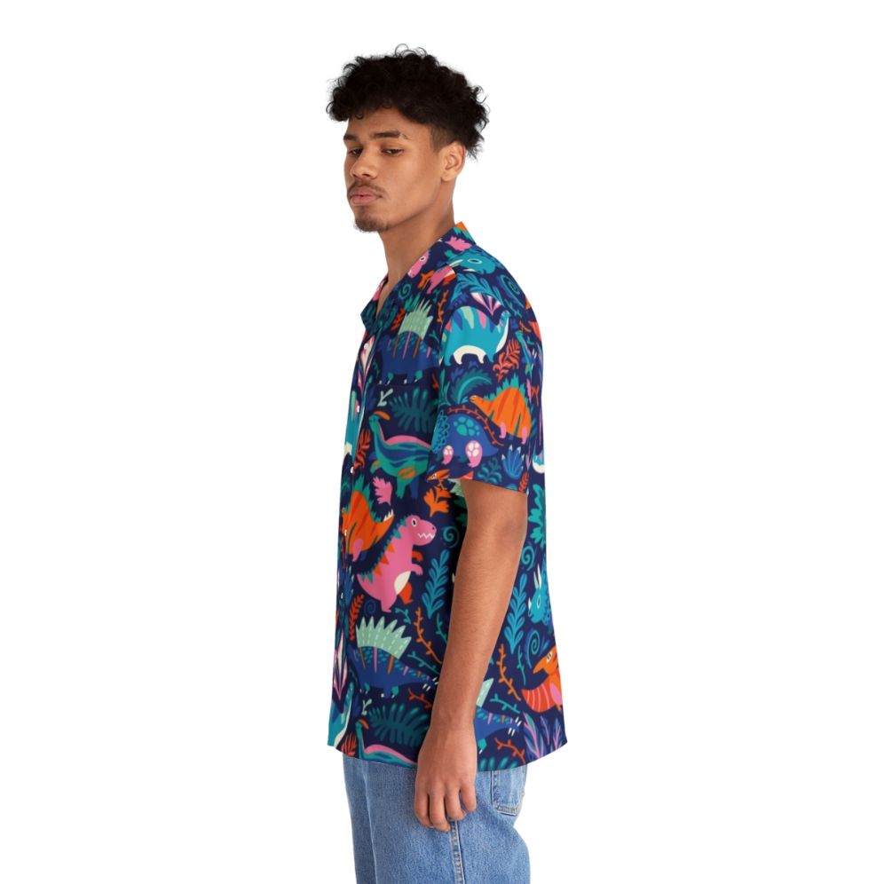 Dino Team Dinosaur Hawaiian Shirt - People Left