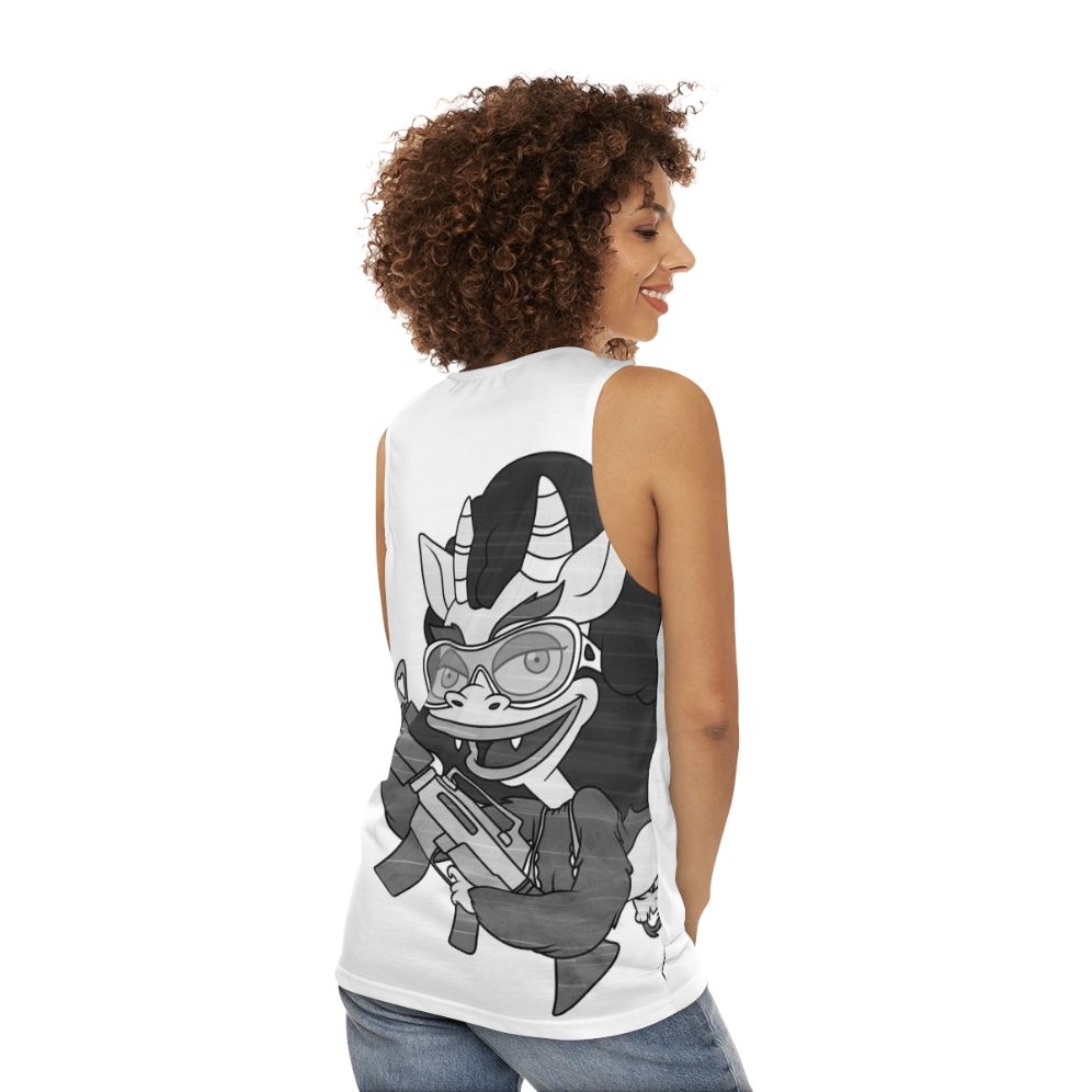 Big Mouth Connie Unisex Tank Top - women back