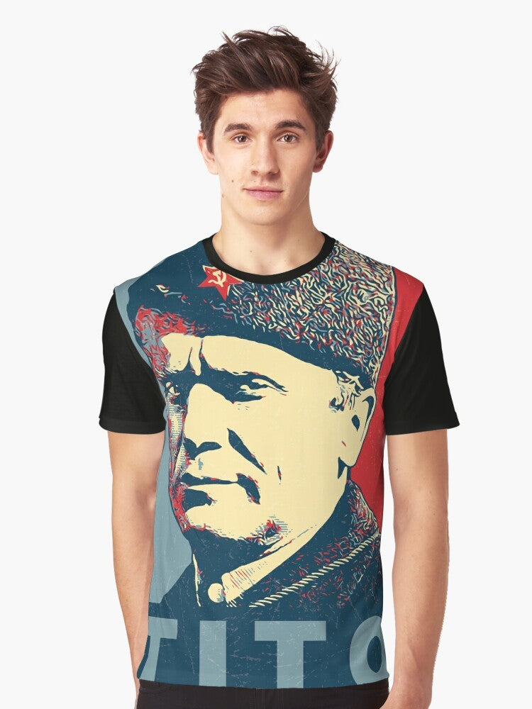 Josip Broz Tito President of Yugoslavia Graphic T-Shirt - Men