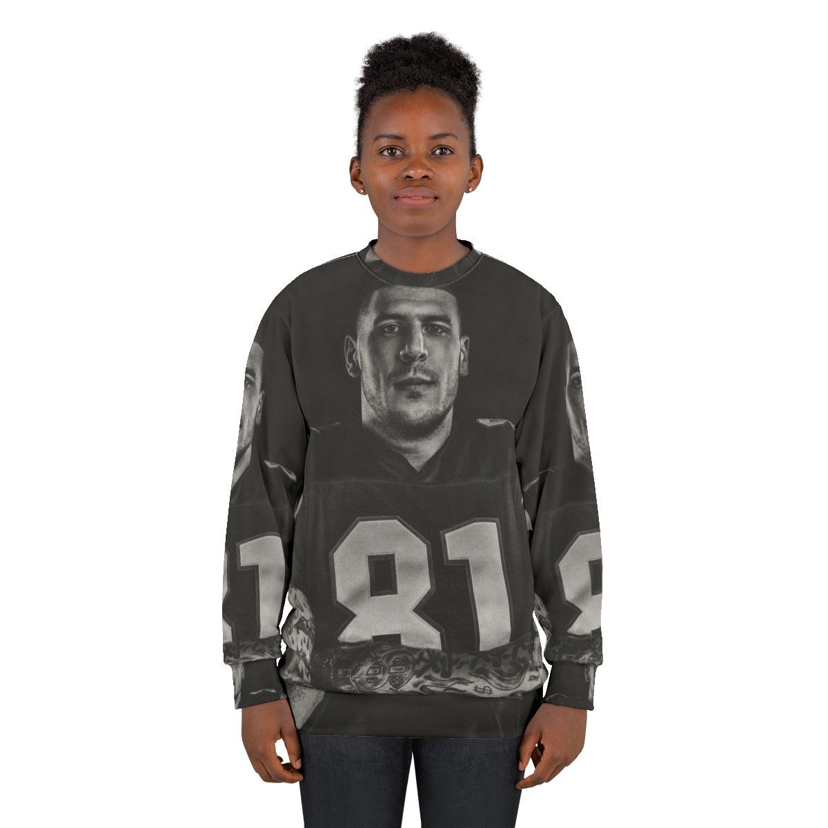 Aaron Hernandez NFL Football Sweatshirt - women